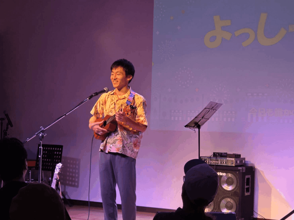 Salt&Pepper　今日も誰かのソロライブ　共演者　よっしー　ウクレレ　ソロ演奏　真夏の夜の夢