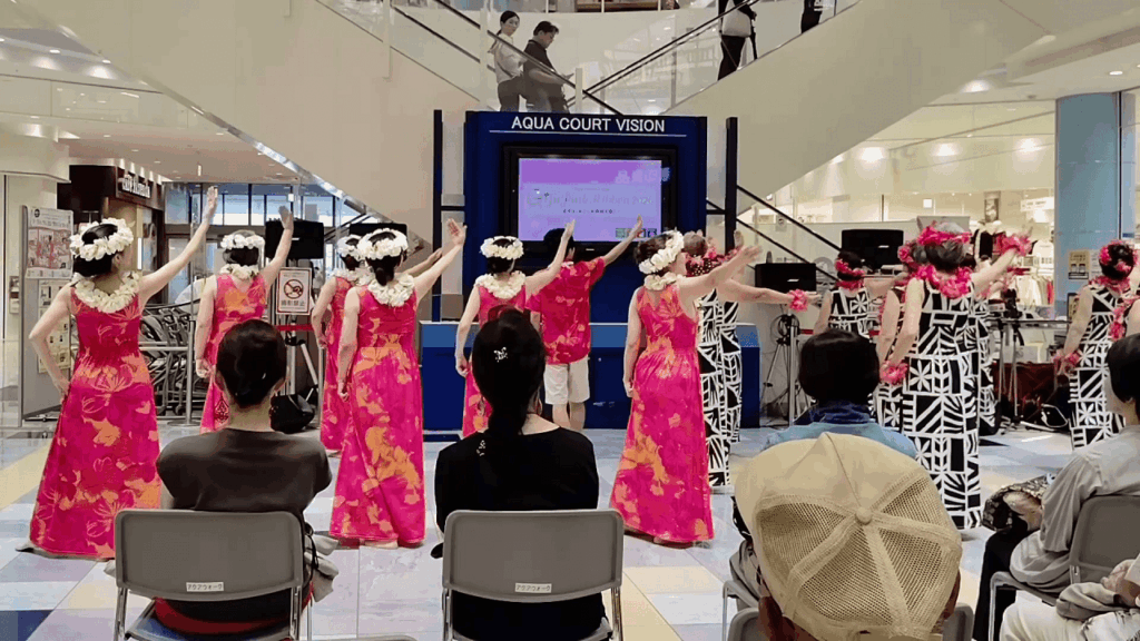 アクアウォーク大垣　ぎふピンクリボン2026　イベント　フラショー　アロハ南サークル　ドゥ・ザ・フラ
